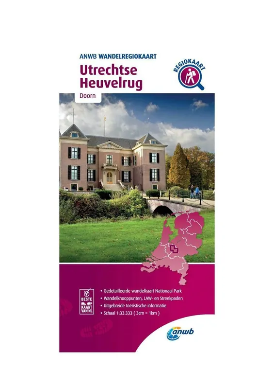 Dagaanbieding WRK-17 Utrechtse Heuvelrug | ANWB wandelkaart 1:33.333