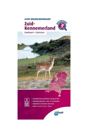 WRK-21 Zuid-Kennemerland | ANWB wandelkaart 1:33.333 Tijdelijk Beschikbaar