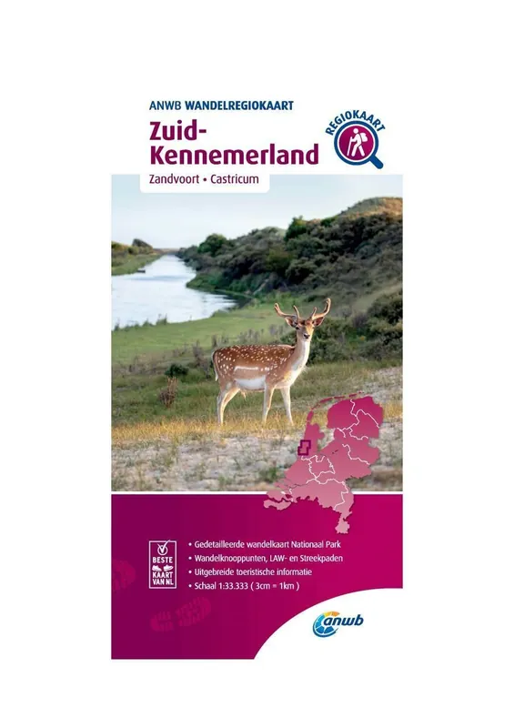 WRK-21 Zuid-Kennemerland | ANWB wandelkaart 1:33.333 Tijdelijk Beschikbaar