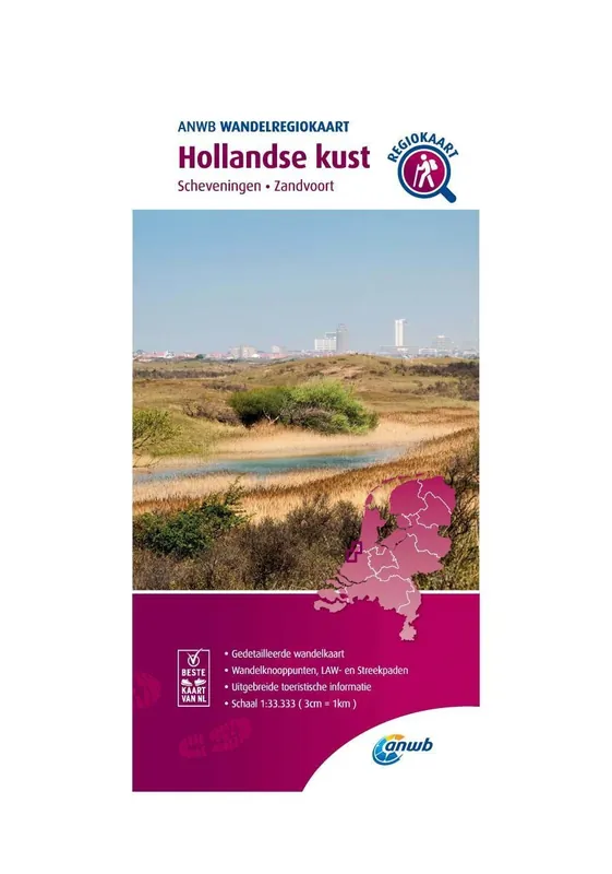Op = Op WRK-26 Hollandse Kust | ANWB wandelkaart 1:33.333
