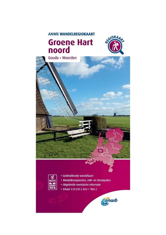 WRK-29 Groene Hart noord | ANWB wandelkaart 1:33.333 Alleen Vandaag