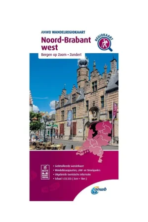 WRK-32 Noord-Brabant west | ANWB wandelkaart 1:33.333 Gratis Retour