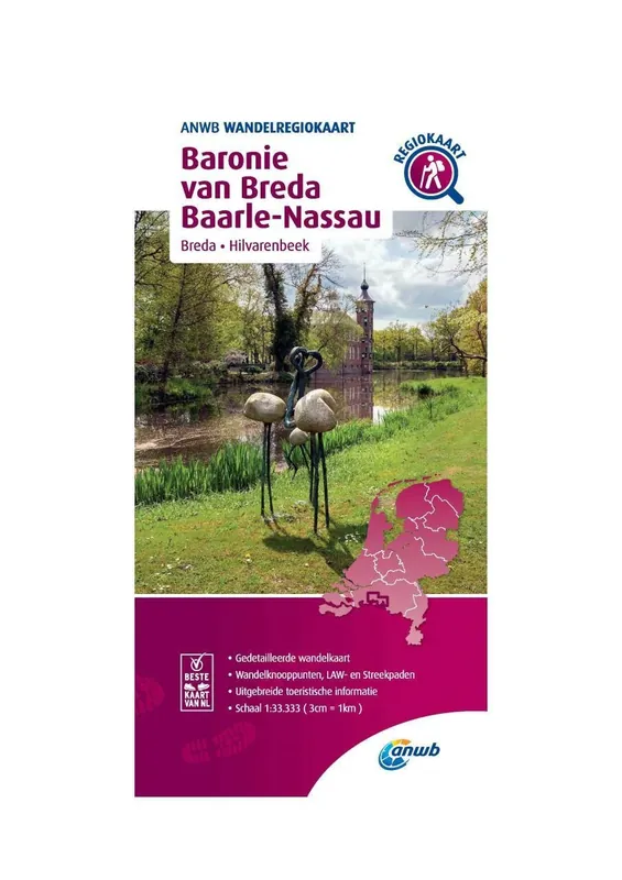 WRK-33 Baronie van Breda, Baarle-Nassau | ANWB wandelkaart 1:33.333 Actieprijs