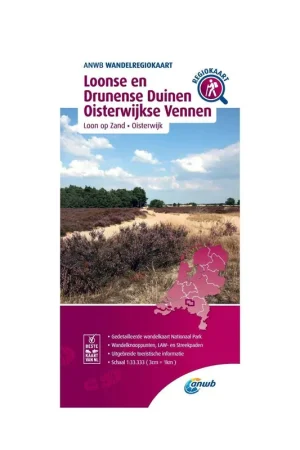 WRK-34 Loonse en Drunense Duinen, Oisterwijkse Vennen | ANWB wandelkaart 1:33.333 Must-Have