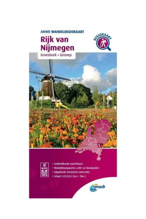 WRK-37 Rijk van Nijmegen | ANWB wandelkaart 1:33.333 Gecertificeerd