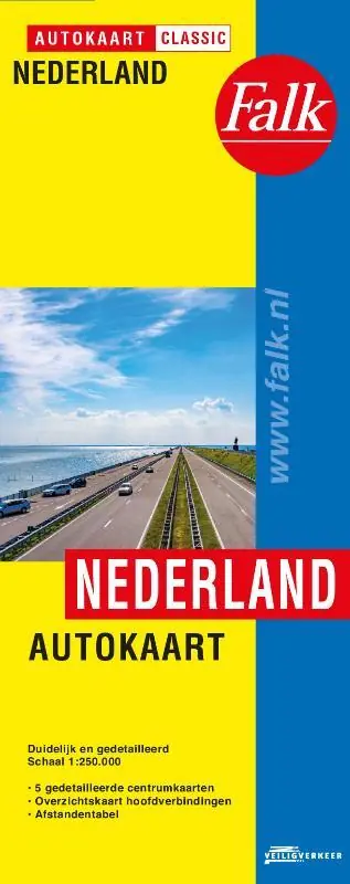 Falk Autokaart Nederland Basic 1:300.000 Beperkt Aanbod
