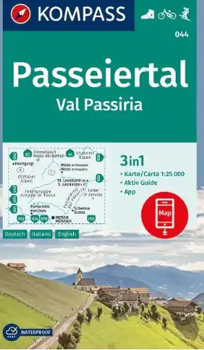 Kompass wandelkaart KP-044 Passeiertal, Val Passiria 1:25.000 Rechtstreeks Van De Fabrikant