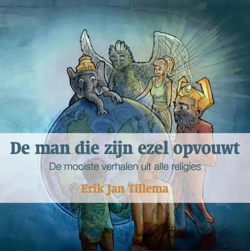 Merkproduct De man die zijn ezel opvouwt
