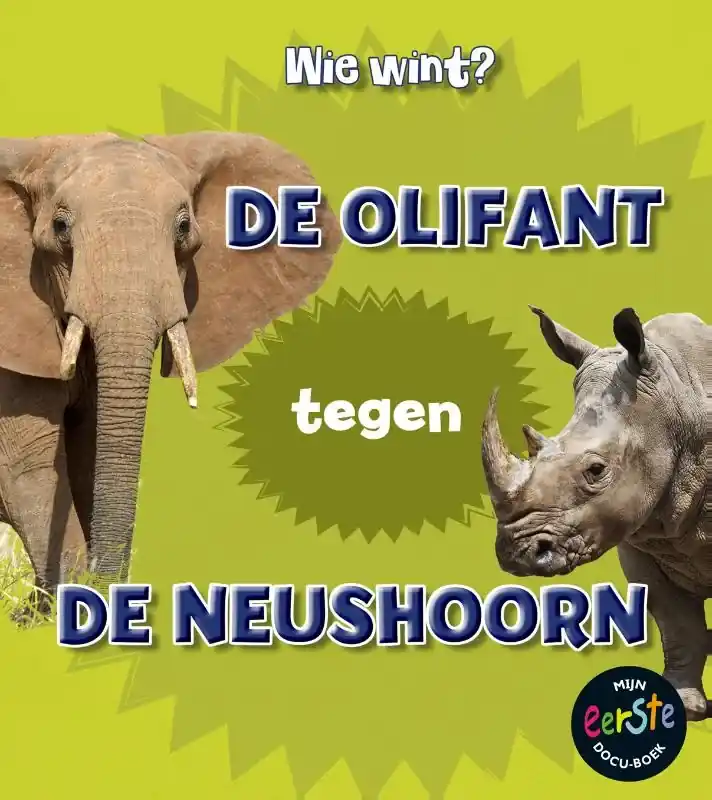 Op = Op De olifant tegen de neushoorn