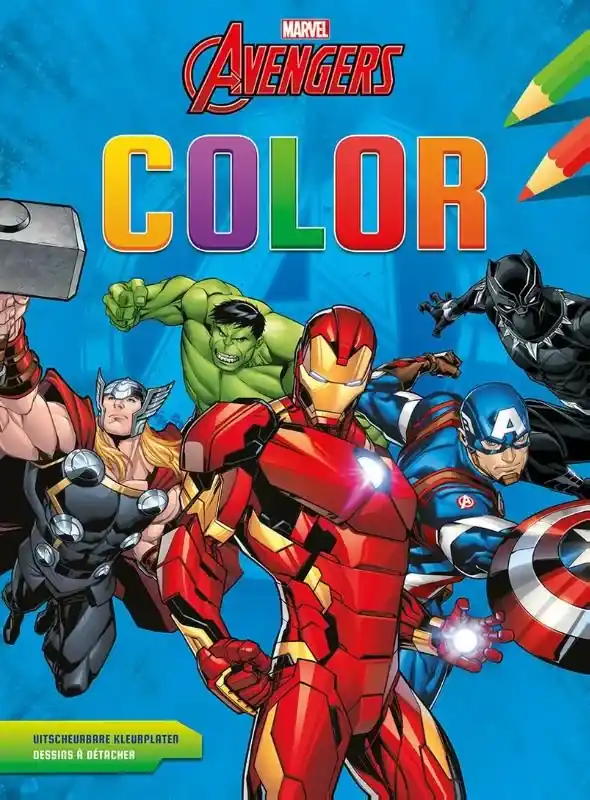 Marvel Avengers Color kleurblok / Marvel Avengers bloc de coloriage Populair