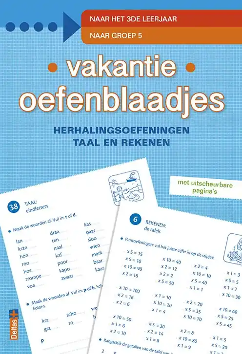 Flitsaanbieding herhalingsoefeningen taal en rekenen. Naar het 3de leerjaar, naar groep 5