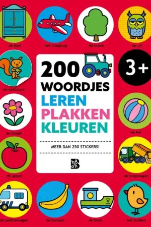 200 woordjes leren, plakken en kleuren Koopje