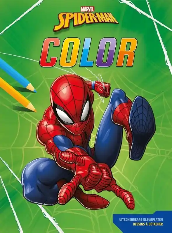 Populair Marvel Spider-Man Color kleurblok / Marvel Spider-Man Color bloc de coloriage