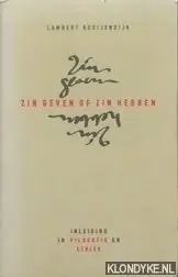 Finale Uitverkoop Zin geven of zin hebben - L. Rooijendijk