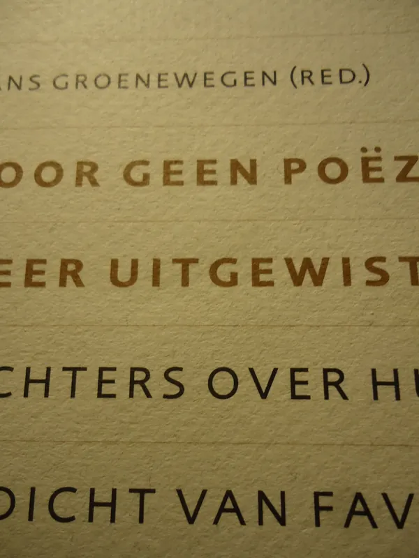 Tijdelijk Beschikbaar Door geen poezie meer uitgewist - Hans Groenewegen (red.)