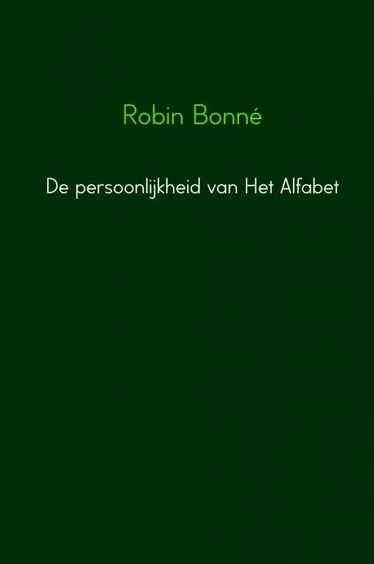 De persoonlijkheid van Het Alfabet / Druk 1 Betaalbaar