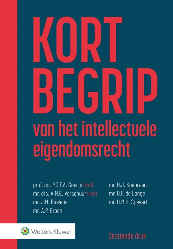 Direct Beschikbaar Kort begrip van het intellectuele eigendomsrecht / Druk 16