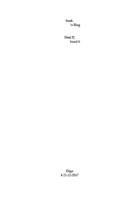 boek.-’n Blog, deel II, band 6 / Druk 1 Direct Verzonden