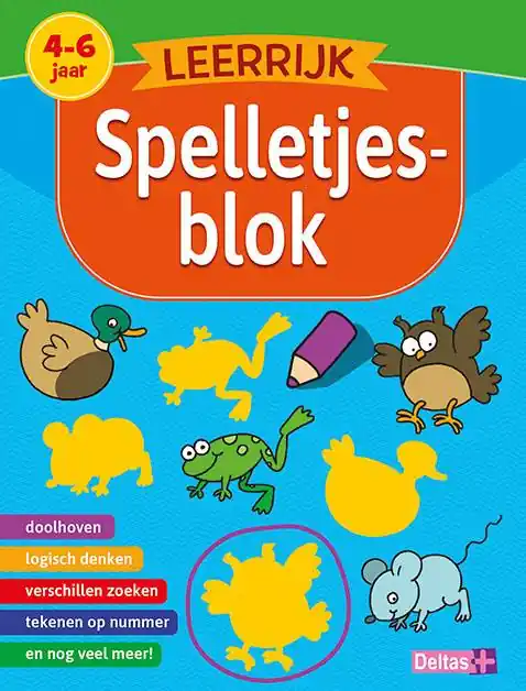 Leerrijk spelletjesblok 4-6 jaar / Druk 1 Nieuw