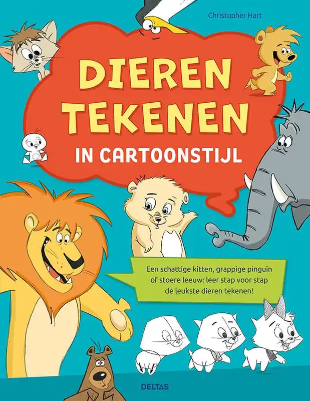 Dieren tekenen in cartoonstijl / Druk 1 Actieprijs