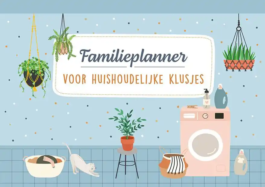 Familieplanner voor huishoudelijke klusjes / Druk 1 Veilige Betaling