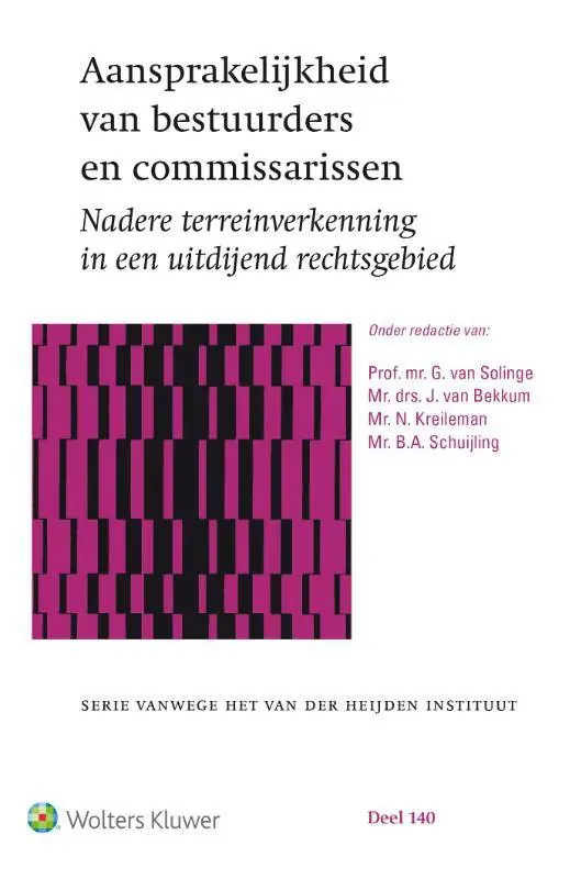Lage Prijs Aansprakelijkheid van bestuurders en commissarissen / Druk 1