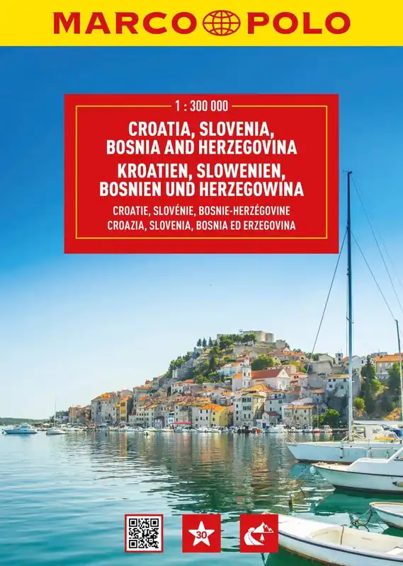 Kroatië, Slovenië, Bosnië Wegenatlas Marco Polo / 1 Edition Goedkoop