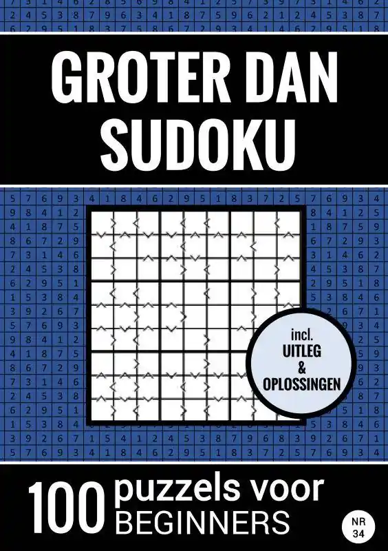 Goedkoop Groter Dan Sudoku - 100 Puzzels voor Beginners - Nr. 34 / Druk 1