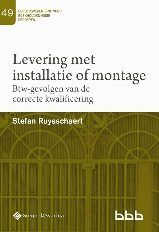 49-Levering met installatie of montage / Druk 1 Fabrieksprijs