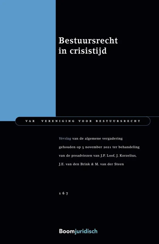 Beste Prijs Bestuursrecht in crisistijd / Druk 1