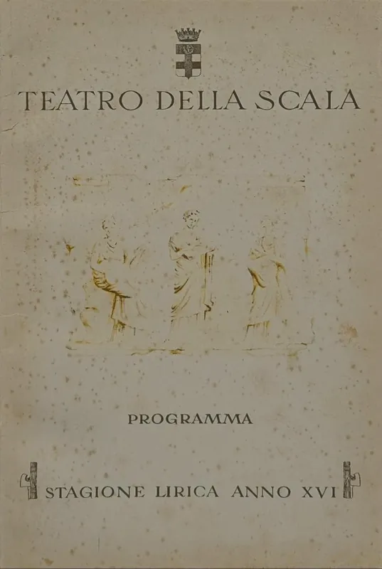 Direct Verzonden Teatro della Scala Programma Ufficiale Stagione dell'anno XVI 1937-1938 - -