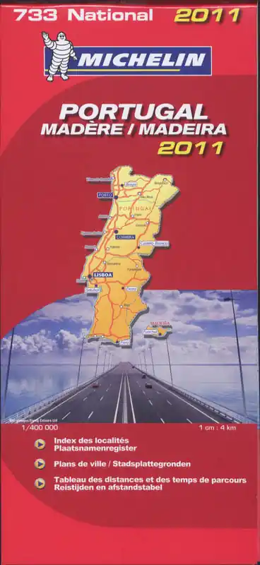 PORTUGAL 11733 CARTE ' NATIONAL ' 2011 MICHELIN KAART - Michelin Nieuw
