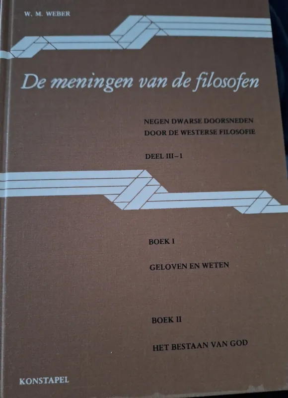 Koop Online DE MENINGEN VAN DE FILOSOFEN DEEL III_i - W.M.Weber