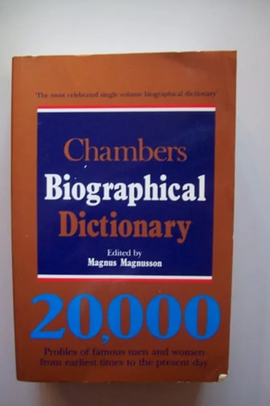 Dagaanbieding Larousse Biographical Dictionary - Magnus Magnusson
