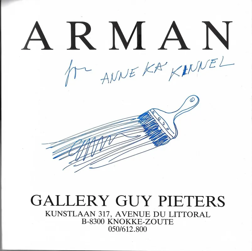 Finale Uitverkoop Arman couleurs (gesigneerd, met tekening) - PIETERS, Guy