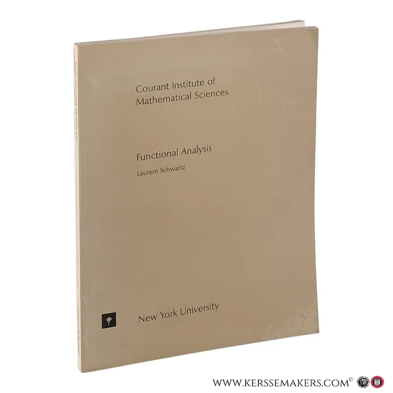 Functional Analysis. Notes by Paul Rabinowitz. - Schwartz, Laurent. Voordeelprijs