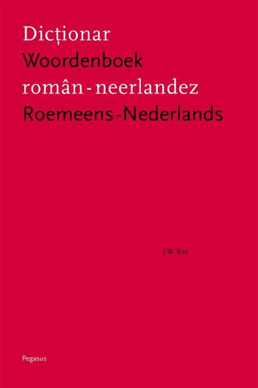 Woordenboek Roemeens-Nederlands - Jan Willem Bos Direct Beschikbaar