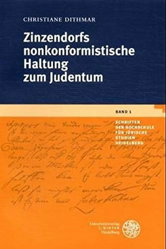 Lage Kosten Zinsendorfs nonkonformistische Haltung zum Judentum. - Christiane Dithmar