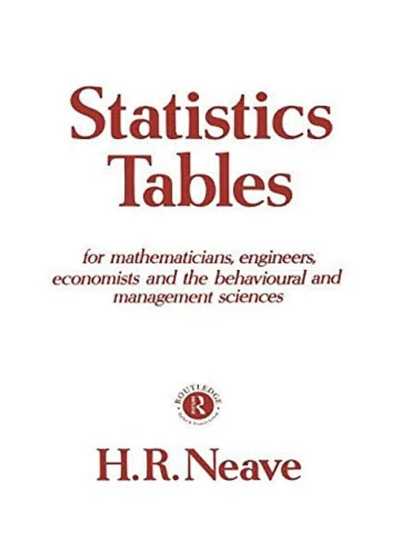 Statistics Tables - Henry R. Neave Lage Kosten