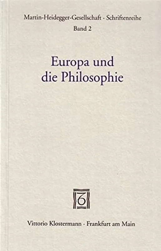 Europa und die Philosophie - Hans-Helmuth Gander Op = Op