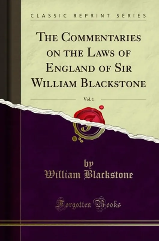 Rechtstreeks Van De Fabrikant The Commentaries on the Laws of England of Sir William Blackstone, Vol. 1 (Classic Reprint) - William Blackstone