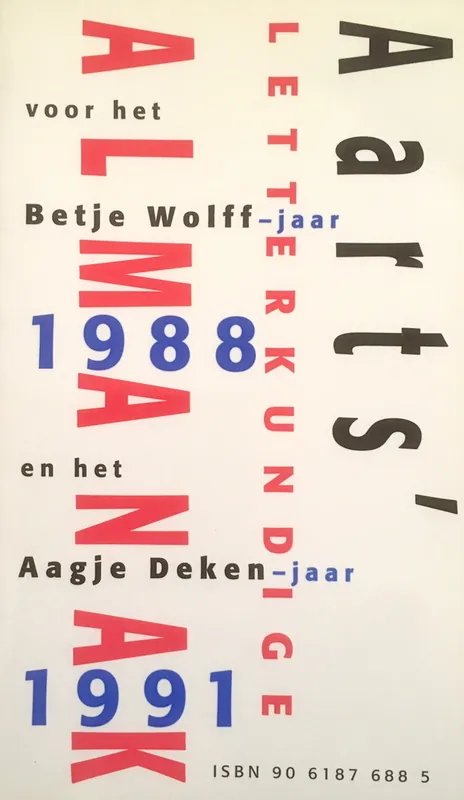 Gereduceerde Prijs Aarts' Letterkundige Almanak 1988 1991 - Aarts Welsink Tibergien