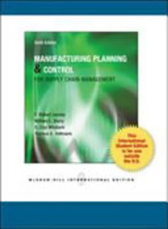 Snelle Levering Manufacturing Planning and Control for Supply Chain Management - F. Robert Jacobs