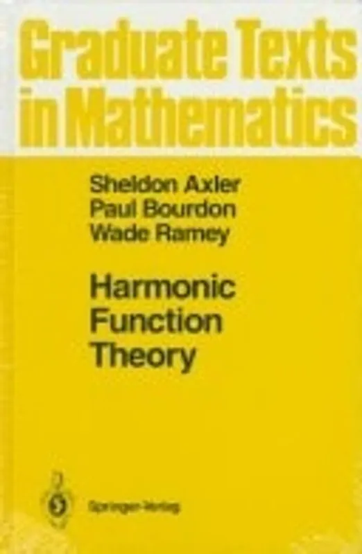 Uitverkoop Harmonic Function Theory (Graduate Texts in Mathematics) - Sheldon Axler