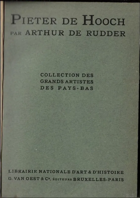 PIETER DE HOOCH ET SON OEUVRE. - DE RUDDER, Arthur. Speciale Aanbieding