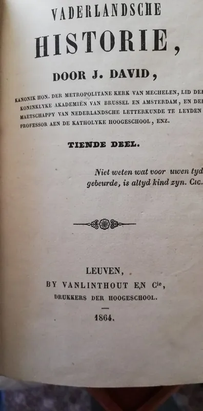 Favoriet Vaderlandsche Historie - J. David