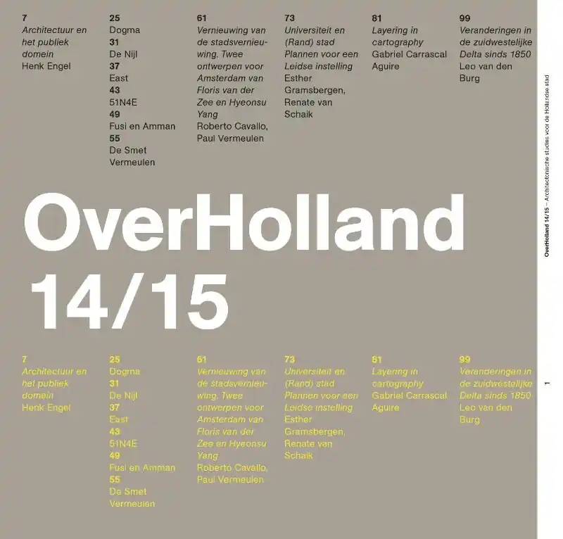 OverHolland 14/15 - Engel, Henk - and others (editors) Shop Nu