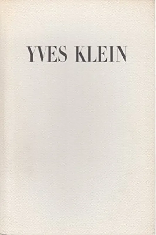 Speciale Aanbieding Yves Klein (Biographie, Bibliographie, Ausstellungsverzeichnis) - Paul Wember