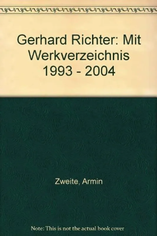 Gerhard Richter - Armin Zweite Bestseller