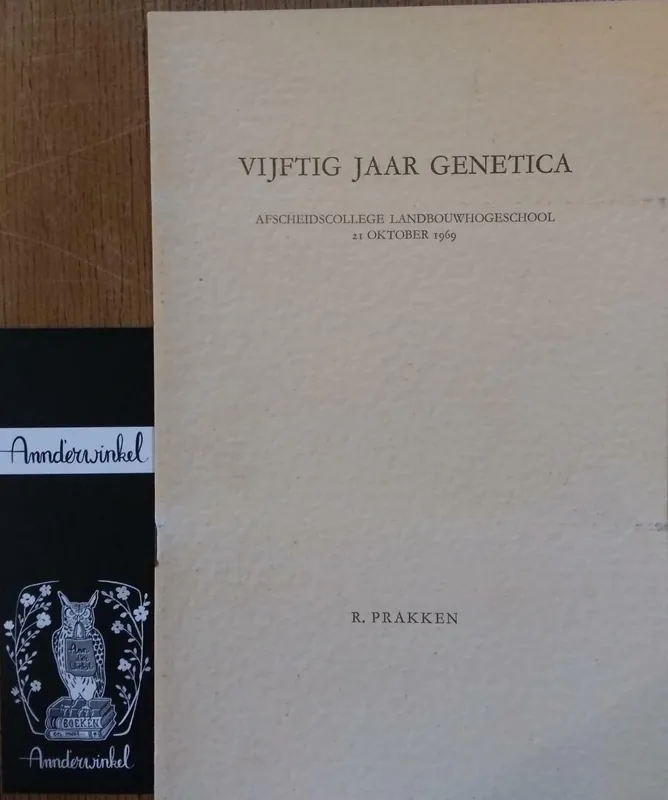 Voordeelprijs Vijftig jaar genetica - Prakken, R.